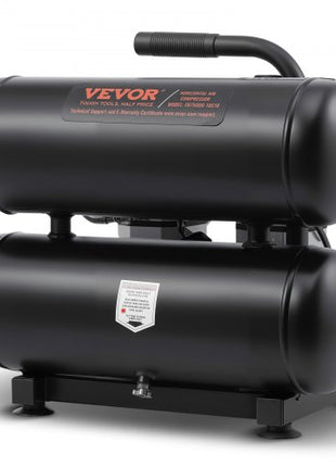 Air Compressor, 4.6 Gallon Steel Tank, 1HP 2.2 CFM@90 PSI Oil Free Air Compressor & Max. 120PSI Pressure, 80dB Ultra Quiet Portable Compressor, for Auto Repair, Tire Inflation, Spray Painting