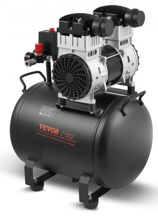 Air Compressor, 10 Gallon Steel Tank, 2HP 5.3 CFM@90 PSI Oil Free Air Compressor & Max. 125PSI Pressure, 78dB Ultra Quiet Portable Compressor, for Auto Repair, Tire Inflation, Spray Painting