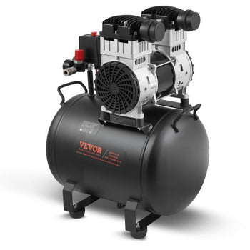 Air Compressor, 10 Gallon Steel Tank, 2HP 5.3 CFM@90 PSI Oil Free Air Compressor & Max. 125PSI Pressure, 78dB Ultra Quiet Portable Compressor, for Auto Repair, Tire Inflation, Spray Painting