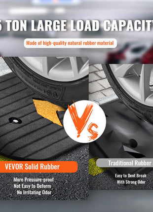 Solid rubber load mat, 15-ton capacity, pressure-resistant, durable, no odor, ideal for heavy vehicles.