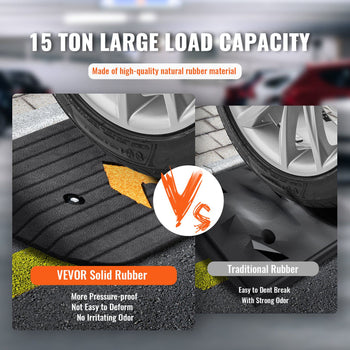 Solid rubber load mat, 15-ton capacity, pressure-resistant, durable, no odor, ideal for heavy vehicles.