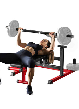 Chest Press Machine, 450 LBS Bench Press Set, Adjustable Flat Incline Bench with Independent Converging Arms, Upper Chest Equipment, Fitness Home Gym Equipment for Chest, AB Workouts, Shoulder