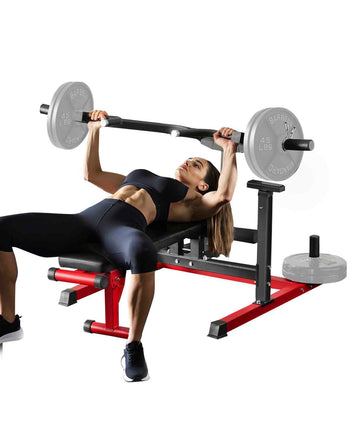 Chest Press Machine, 450 LBS Bench Press Set, Adjustable Flat Incline Bench with Independent Converging Arms, Upper Chest Equipment, Fitness Home Gym Equipment for Chest, AB Workouts, Shoulder