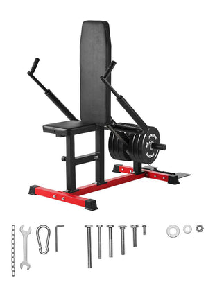 Seated Dip Machine, Tricep Bicep Press Down Machine with Cable Bar, Adjustable Seat, and Backrest,  Exercise Equipment for Chest Training, Upper Body Push Fitness Workout, Hold up to 450LBS