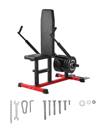 Seated Dip Machine, Tricep Bicep Press Down Machine with Cable Bar, Adjustable Seat, and Backrest,  Exercise Equipment for Chest Training, Upper Body Push Fitness Workout, Hold up to 450LBS