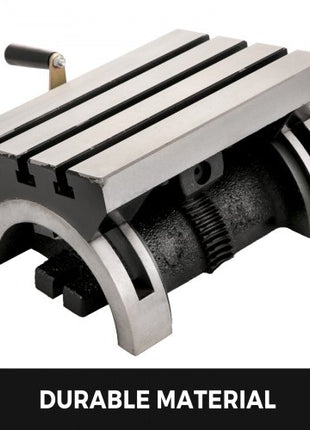 Tilting Milling Table 10x7inch Tilting Angle Milling Machine 0-90°Adjustable Swivel Angle Plate with 3 T-slots and an Adjustable Crank Handle Heavy Duty Tilting Milling Machine for Grinding