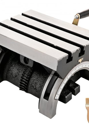 Tilting Milling Table 7x5inch Tilting Angle Milling Machine 0-45°Adjustable Swivel Angle Plate with 3 T-slots and an Adjustable Crank Handle Heavy Duty Tilting Milling Machine for Grinding