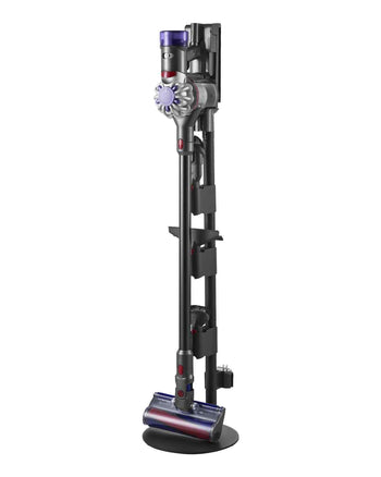 Vacuum Stand, Compatible With V7 V8 V10 V11 V12 V15 Series Upright Vacuum Cleaners & Accessories, Stable Vacuum Stand Holder with 4 Anti-slip Pads and 3 Clips for Storing 6 Brush Heads