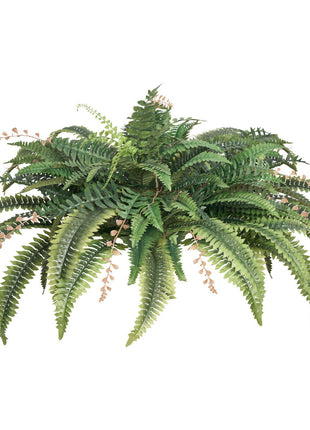 Artificial Ferns, Natural Spread Diameter 37-41 Inch, Large Hanging Fake Boston Ferns, Sunlight Resistant Fake Plant Wall Decor with 80 Branches and Flowerpot, Faux Fern for Home Office Outdoor