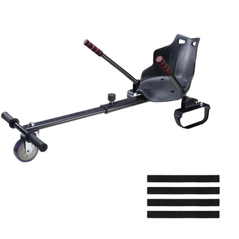Hoverboard Seat Attachment(Not included hoverboards), Compatible with All 6.5" 8" 8.5" 10" Hoverboards, Grips Control, Adjustable Frame Length and 220 LBS Load Capacity, Hover Board Go Karts Accessory, for Kids Adults.