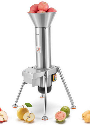 1100W Electric Fruit Apple Crusher, SUS304 Freestanding Crushing Machine, Grinds Whole Apples Up to 3.15" Dia, 164 KG/H Capacity, Cider Press for Apples, Pears, Pineapple, Guava, Carrot, Potato