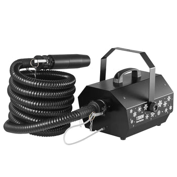 Snow Machine, 1300W Super Silent Snow Maker, Portable Wireless Remote Control Snowmaking Machine, Outdoor & Indoor Snowflake Maker for Xmas Party Wedding Stages Mall Snowflake Effects Decor