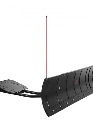 Snow Plow Blade, 43 in/72 in Width Adjustable Snow Plow Kit, Easy to Detach, Universal Mount Plowing Attachment with Rubber Flaps, Heavy Duty Steel Blade, Compatible with Most UTV &  ATV