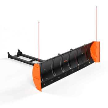 Snow Plow Kit 43 in/60 in Width Adjustable Plow Attachment Side Wings, for Most ATVs & UTVs, Height & Left-Right Adjustable, 3 Mount Options, Universal Steel ATV Scrape Blade, Efficient Clearing