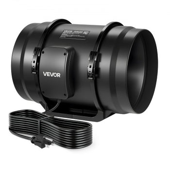 8" Inline Duct Fan, 720 CFM Ventilation Exhaust Fan Quiet AC Motor for Heating Cooling Booster, Grow Tents, Hydroponics