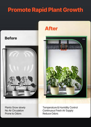 Inline Duct Fan, 807 CFM 8 inch EC Motor Exhaust Ventilation Fan with 10-Speed, PWM Controller, App Control, Temperature Humidity Sensor, Cooling for Grow Tent, Indoor Gardening, Hydroponics