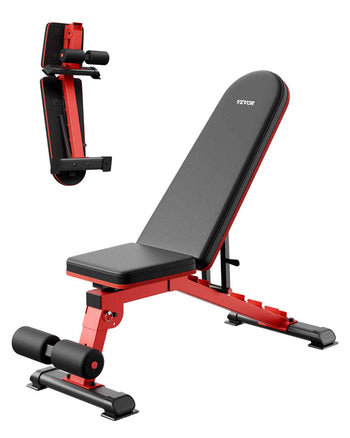 Weight Bench, 1200lbs Heavy Duty Stable Weight Bench Press for Full Body Workout, Adjustable Exercise Sit up Bench for Home Gym Strength Training, Flat Bench with Quick Folding & Fast Adjustment