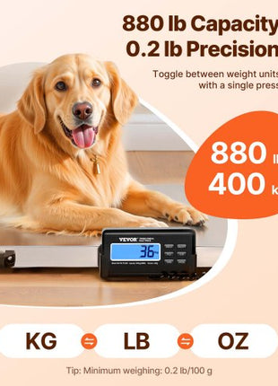 Livestock Scale 700LBS, Dog Scales Large Platform 40.6x20.9Inch Stainless Steel Vet Scale Industrial Floor Scale Large Animal Scale  Pig Scale Goat Weight Scale Pet Digital Scale