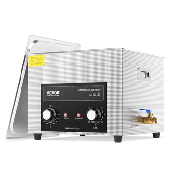 15L Ultrasonic Cleaner with Heater Timer & Basket, Professional Digital Sonic Cavitation Machine, 360W Cleaning Machine for Lab Tools, Metal Parts, Carburetor, Brass, Auto Parts, Engine Parts