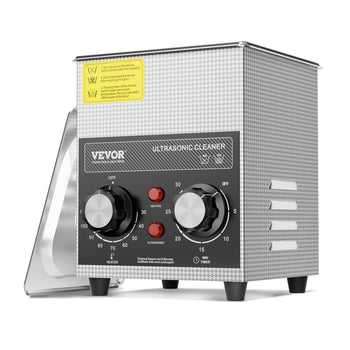 2L Ultrasonic Cleaner with Heater Timer & Basket, Professional Digital Sonic Cavitation Machine, 60W Cleaning Machine for Watch Instruments, Glasses, Coin, Metal Parts, Tool