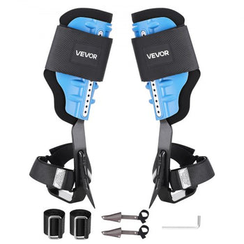Tree Climbing Spikes, Height-Adjustable Tree Climbing Gear with Straps & Padding Cushion, 350 lbs Load Capacity, Heavy Duty Steel Climb Spurs Arborist Equipment for Fruit Picking Hunting