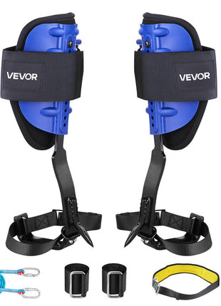 Tree Climbing Spikes Set, Height-Adjustable Tree Climbing Gear with Straps & Waist Harness, 350 lbs Load Capacity, Heavy Duty Steel Climb Spurs Arborist Equipment for Fruit Picking Hunting