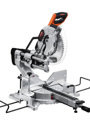Sliding Compound Miter Saw, 12-Inch Blade, 15 Amp Motor, 60-Tooth, Corded Double Bevel Sliding Miter Saw, LED Precision Alignment, Angle Adjustable, for Wood, Composite Decking, Laminates