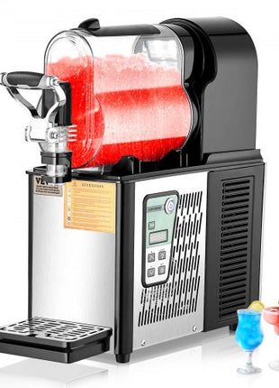 Commercial Slushy Machine, 3L Single Tank Frozen Drink Machine, 12 Cups Stainless Steel Margarita Smoothie Frozen Drink Maker, Slushie Maker for Home Party Restaurants Cafe Bars
