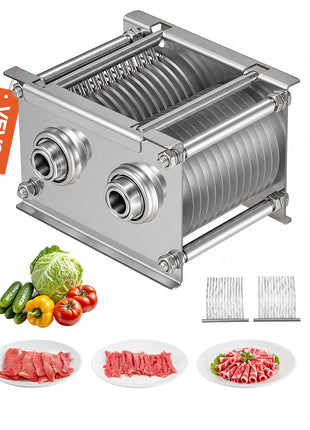 Meat Cutter Machine Blade, 7 mm Replacement Commercial Blade for Model 90 Food Slicer, Stainless Steel, for Boneless Meat, Soft Vegetables