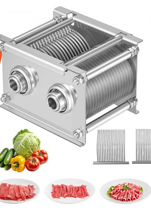 Meat Cutter Machine Blade, 5 mm Replacement Commercial Blade for Model 90 Food Slicer, Stainless Steel, for Boneless Meat, Soft Vegetables