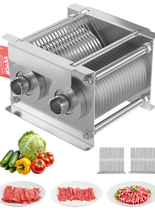 Meat Cutter Machine Blade, 5 mm Blade for Commercial Meat Cutter, One Set Blade for SJY-DQ90 Meat Cutting Machine, Stainless Steel, Cutter Slicer Blade Set for Boneless Meat, Soft Vegetables