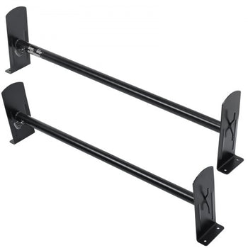 Van Roof Ladder Rack, 2 Bars Alloy Steel Roof Racks, 500 LBS Capacity Roof Rack, Adjustable Length 35.8"-52.4", Van Ladder Rack Compatible with Chevrolet Express, GMC Savana, etc, Drilling Mount
