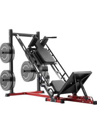 Leg Press Hack Squat Machine, Adjustable Leg Press Combo with Linear Bearing and Weight Storage, Lower Body Special for Home Gym, Leg Exercise Equipment for Quads, Hamstring, Glutes, Calve