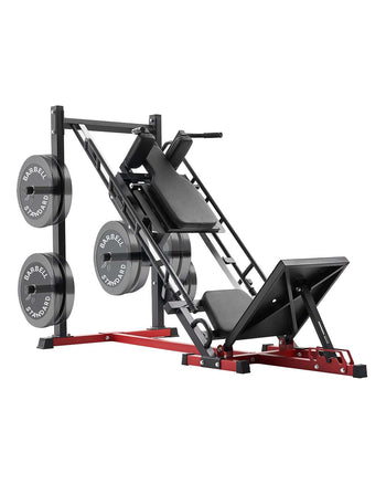 Leg Press Hack Squat Machine, Adjustable Leg Press Combo with Linear Bearing and Weight Storage, Lower Body Special for Home Gym, Leg Exercise Equipment for Quads, Hamstring, Glutes, Calve