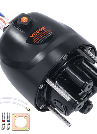 Hydraulic Outboard Steering Pump, 1.4 Cubic Inches, 150HP Front Mount Hydraulic Helm Pump with Two-Way Lock Cylinder Stainless Steel ORB Fittings, for Single Station Single-Engine Boats