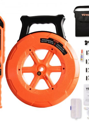 Pipe Locators, 100ft/30m PVC Pipe Locators Underground, IP67 Waterproof Pipe Blockage Detector with Adjustable Sensitivity, Sewer Wall Scanner Plumbing Tool for PVC Plastic Metal Water Pipes