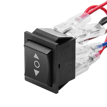 Rocker Switch, 6 Pin Momentary DPDT Rocker Switch, 3-Position (ON)-Off-(ON) Polarity Reversing Switch AC 250V/16A 125V/ 20A for Auto Car Boat Household Appliances