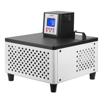 Viscometer Water Bath, 23 to 212°F, 5.51" x 5.51" Tank, PID Temp Control, Thermostatic Water Circulating Bath with Internal and External Circulation, Fits Various Rotational Viscometers for Lab
