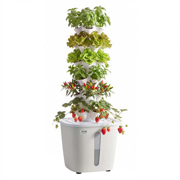 Hydroponic Tower, 30 Pods 6 Tiers Hydroponics Growing System Kit with App Control, Vertical Home Garden with 20L Water Tank & Pump, Planter Germination Kit for Indoor Herbs, Fruits, Vegetables