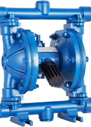 Air-Operated Double Diaphragm Pump, 1/2 in Inlet & Outlet, Cast Iron Body, 3 GPM & Max 90 PSI, Nitrile Diaphragm Pneumatic Transfer Pump for Petroleum, Diesel, Oil & Low Viscosity Fluids