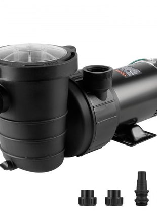 Above Ground Pool Pump, 1HP, 80 GPM Max. Flow Single Speed Swimming Pool Pump, 120V 3450 RPM 36 ft Max. Head Lift Pool Pump with Filter Basket, for Above Ground Pools Hot Tubs Spas