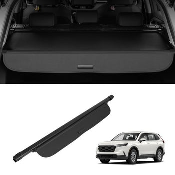 Retractable Cargo Cover for Honda, Upgraded Waterproof Trunk Cover Security Shield Shade for Honda CRV 2023-2025 5-Seater, UV Resistant Rear Trunk Cover with Aluminum Alloy & PVC Leather Texture