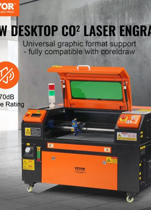 50W CO2 Laser Engraver, 12 x 20 in, 19.7 IPS Laser Cutter Machine with 2-Way Pass Air Assist, Compatible with LightBurn, CorelDRAW, AutoCAD, Windows, Mac OS, Linux, for Wood Acrylic Fabric More