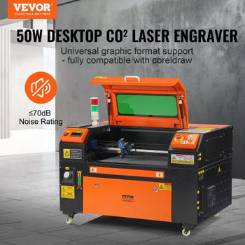 50W CO2 Laser Engraver, 12 x 20 in, 19.7 IPS Laser Cutter Machine with 2-Way Pass Air Assist, Compatible with LightBurn, CorelDRAW, AutoCAD, Windows, Mac OS, Linux, for Wood Acrylic Fabric More