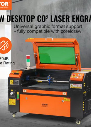 60W CO2 Laser Engraver, 16 x 24 in, 19.7 IPS Laser Cutter Machine with 2-Way Pass Air Assist, Compatible with LightBurn, CorelDRAW, AutoCAD, Windows, Mac OS, Linux, for Wood Acrylic Fabric More