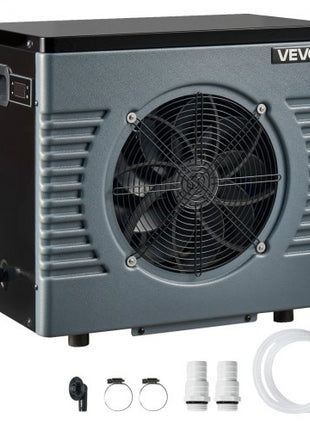 14710 BTU Pool Heat Pump, Electric Pool Heater for Above Ground Up to 3962 Gallons, Max COP 5.13, Heating & Cooling Dual Mode, Low Noise Smart Inverter Compressor, GFCI Protection for Swimming