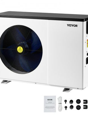 Electric Pool Heat Pump, 35830 BTU, Pool Heaters for 6605-13209GAL Above and In Ground Pools, Low Noise, Heating and Cooling Highly Efficient & Energy-Saving Pool Water Heater AC208-230V 60Hz