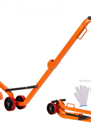 Magnetic Lid Lifter Dolly, 1320 lbs Pulling Capacity, Steel Dolly with Heavy Duty Magnet Lift and 2 Wheels, Adjustable Handle, N42 Neodymium, Foldable and Portable, for Lifting Manhole Covers
