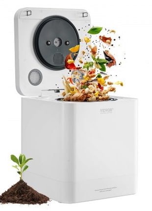 Kitchen Composter, 5 L Electric Composter for Kitchen, Smart Countertop Composter Indoor, Kitchen Food Recycler with 2 Modes, Turn Food Waste into Natural Fertilizer with a Single Button