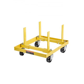 Engine Stand, 750 LBS Load Capacity Engine Motor Stand with Adjustable Width & Length, Heavy-Duty Steel Motor Holder with 4 Swivel Casters and 2 Ratchet Straps, Suitable for Most Engines